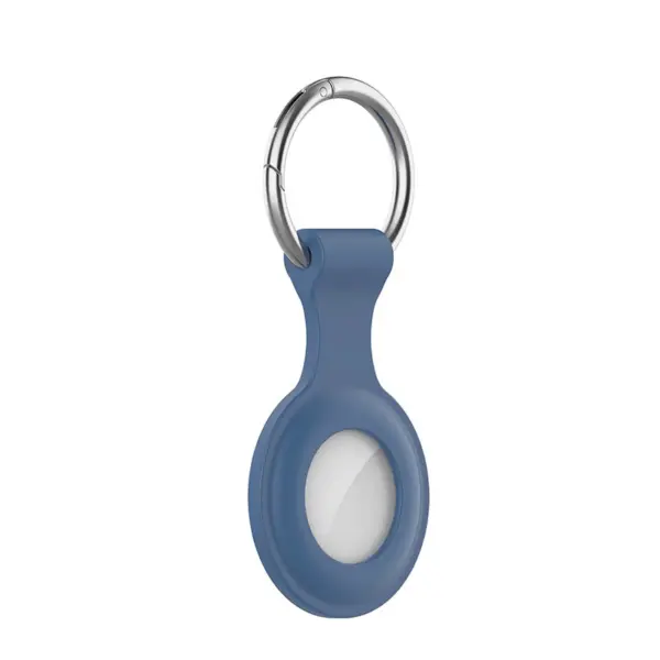 A.at12.5 Main Air Force Blue StrapsCo Rubber Keychain Apple AirTag Holder Protective Case