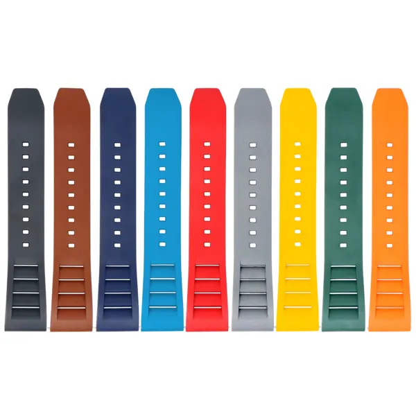 fk13 All Color Dassari Vented FKM Rubber Watch Band Strap 20mm 22mm