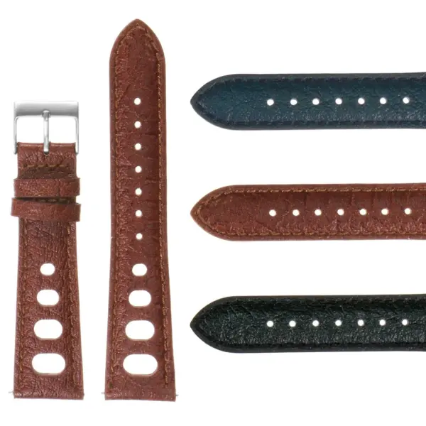 DASSARI 70's Vintage Rally Strap Brown