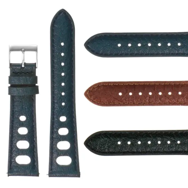 DASSARI 70's Vintage Rally Strap Blue