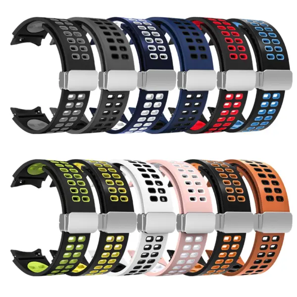 Mag-Clasp Color Block Strap For Samsung Galaxy Watch 6 #2
