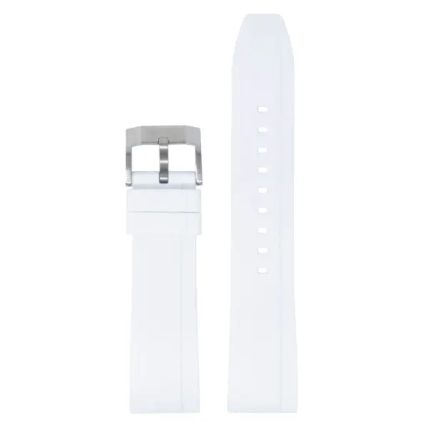 fk1.22.bs Main White DASSARI FKM Rubber Quick Release Watch Band Strap