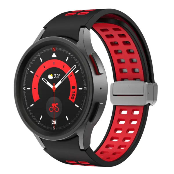 Mag-Clasp Color Block Strap For Samsung Galaxy Watch 6 #7
