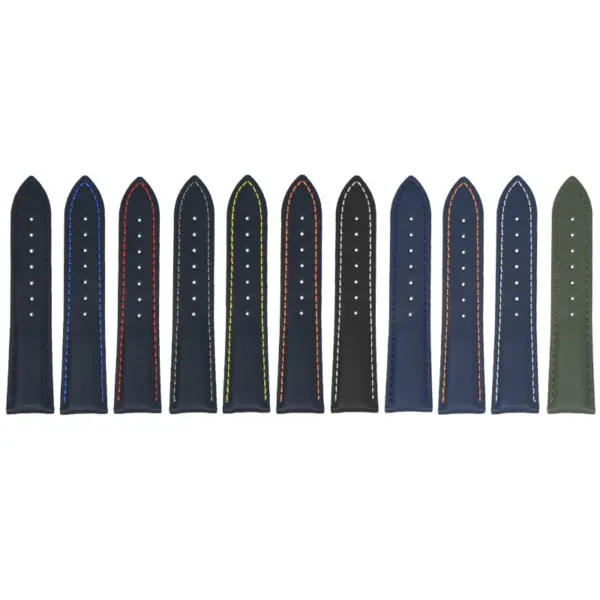 kd5 All Color Dassari Sailcloth Watch Band Strap with Deployant Clasp 19mm 20mm 21mm 22mm