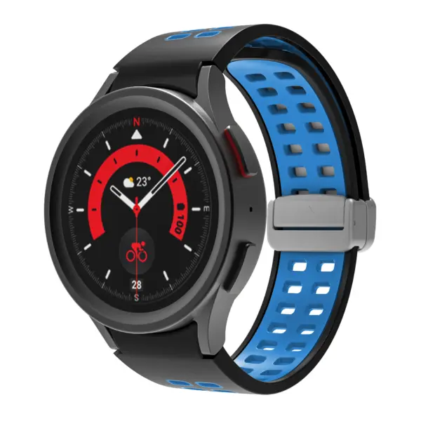 Mag-Clasp Color Block Strap For Samsung Galaxy Watch 6 #8