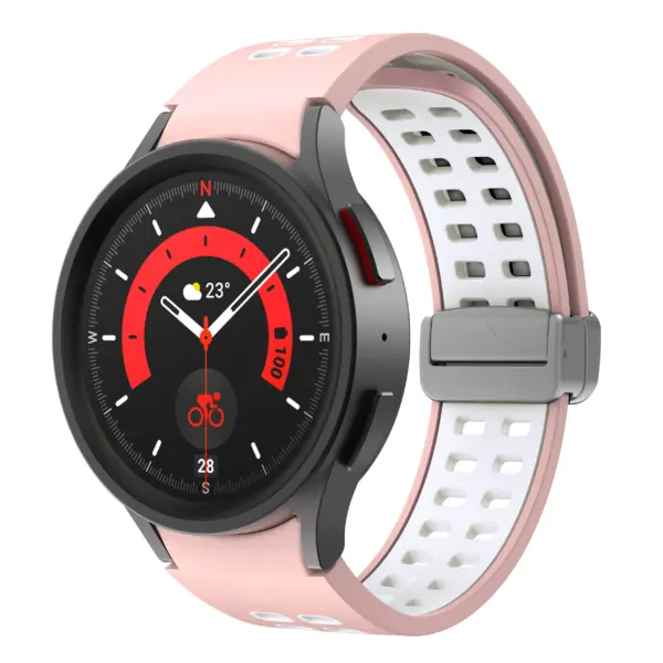 Mag-Clasp Color Block Strap For Samsung Galaxy Watch 6 #12