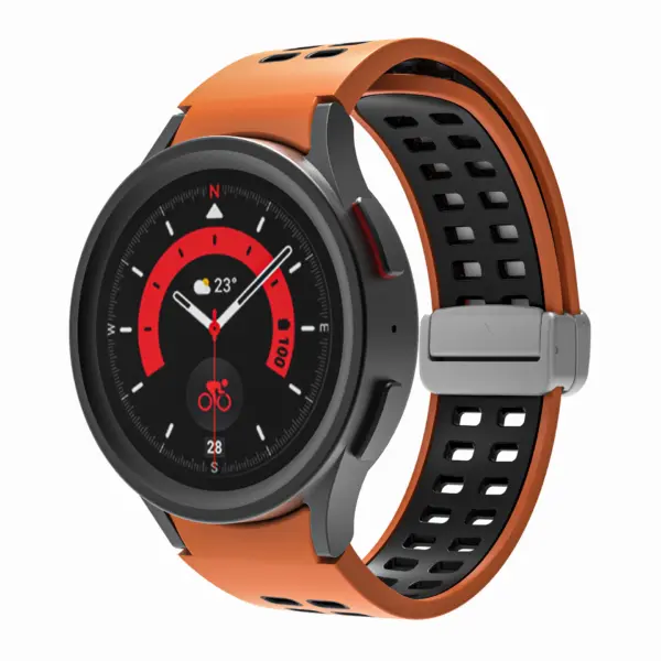 Mag-Clasp Color Block Strap For Samsung Galaxy Watch 6 #14