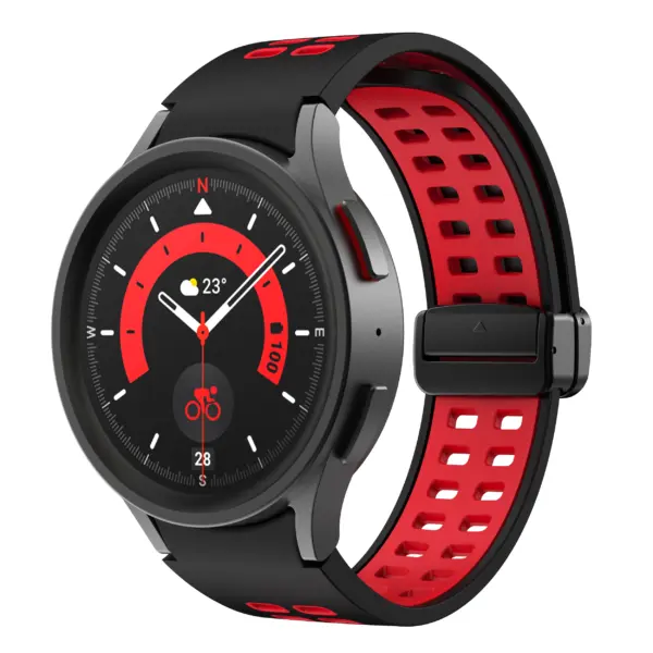 Mag-Clasp Color Block Strap For Samsung Galaxy Watch 6 #19
