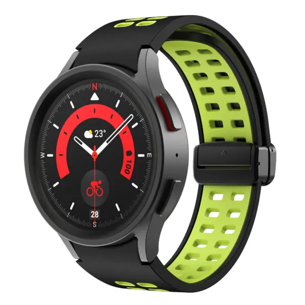 Mag-Clasp Color Block Strap For Samsung Galaxy Watch 6 #21