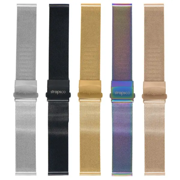 m111 All Color StrapsCo Pro Mesh Stainless Steel Watch Band Strap 18mm 20mm 22mm