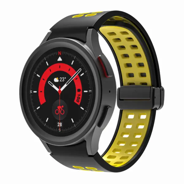 Mag-Clasp Color Block Strap For Samsung Galaxy Watch 6 #22