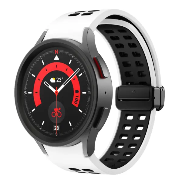 Mag-Clasp Color Block Strap For Samsung Galaxy Watch 6 #23