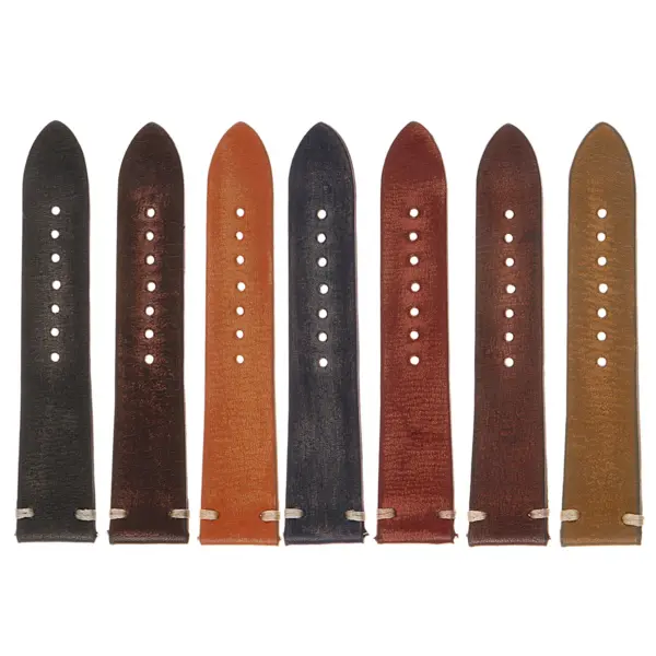 Ks4 All Color Angled Distressed Leather Strap