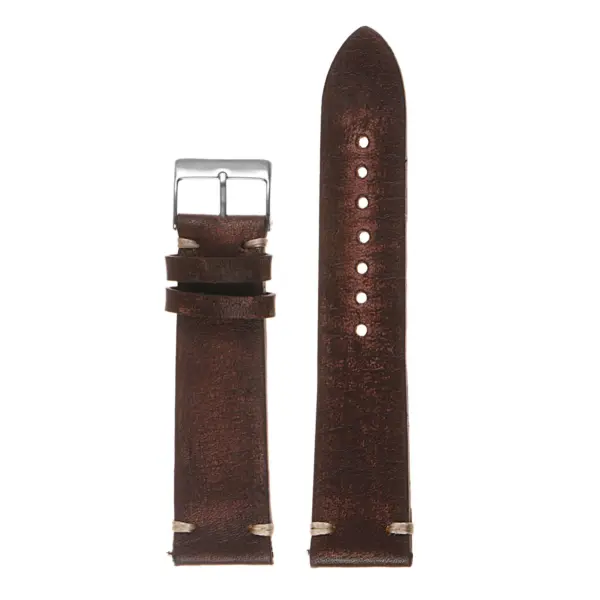 Ks4.2 Top Distressed Leather Strap In Brown