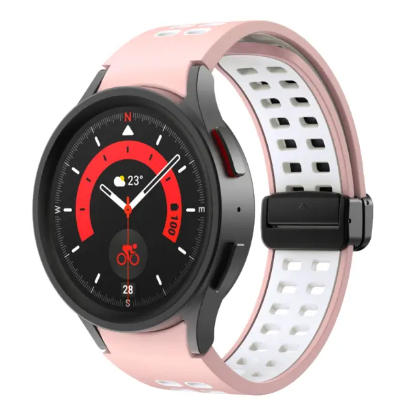 Mag-Clasp Color Block Strap For Samsung Galaxy Watch 6 #24