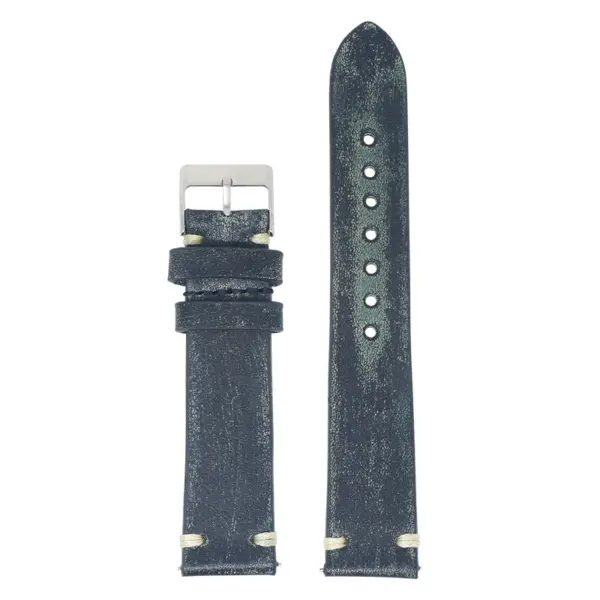 ks4.11b Top Distressed Leather Strap in Green