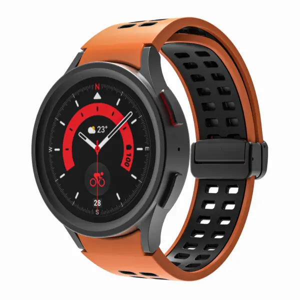 Mag-Clasp Color Block Strap For Samsung Galaxy Watch 6 #26