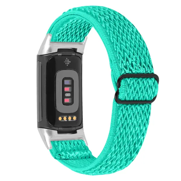 fb.ny45.11 Main Aqua StrapsCo Nylon Strap for Fitbit Charge 5 Canvas Band