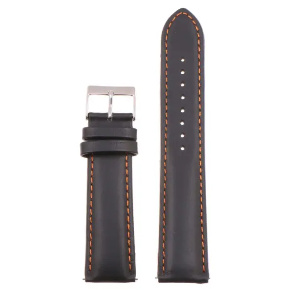 Classic Stitched Leather Strap For MoonSwatch #111