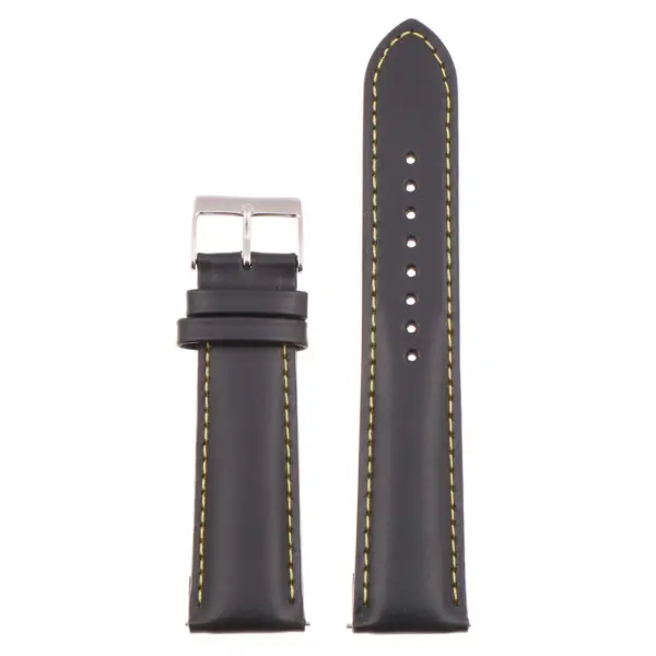 Classic Stitched Leather Strap For MoonSwatch #116