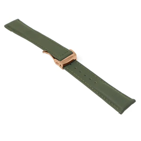 kd5.11.11.rg Angle Green Dassari Sailcloth Watch Band Strap with Deployant Clasp 19mm 20mm 21mm 22mm