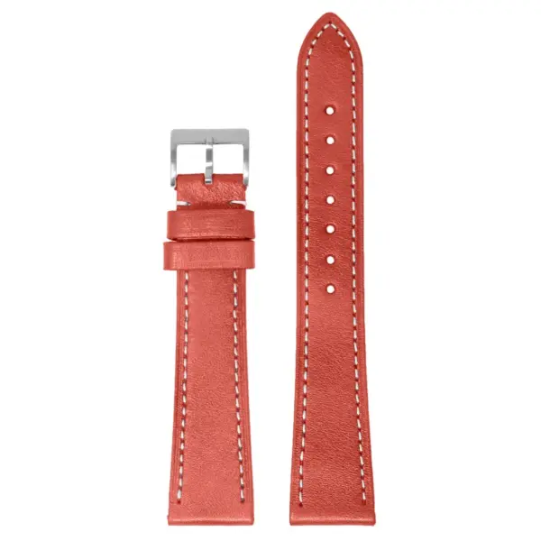 st37.6 Up Red StrapsCo Stitched Heritage Leather Watch Band Strap Quick Release 17mm 18mm 19mm 20mm 21mm 22mm