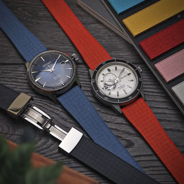 fk29 Creative DASSARI Mosaic CTS FKM Vulcanized Rubber Watch Band Strap Cut To Size 20mm 22mm