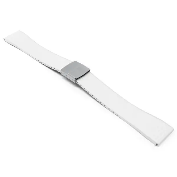 fk29.22 bs main White DASSARI Mosaic CTS FKM Vulcanized Rubber Watch Band Strap Cut To Size 20mm 22mm