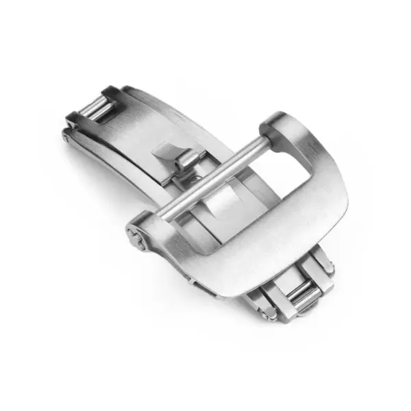 cl.rm1.ss main silver StrapsCo Butterfly Spring Loaded Deployant Clasp 18mm 20mm