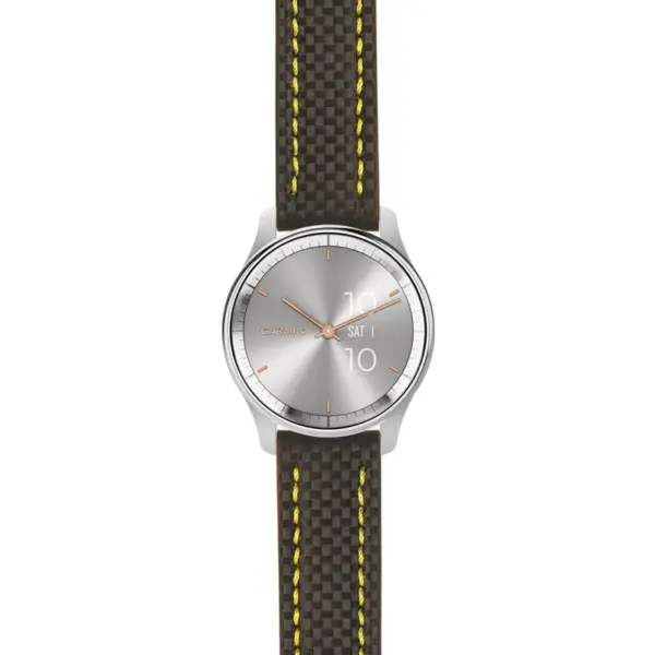 g.vtrd.st25 Main Black & Yellow StrapsCo Heavy Duty Carbon Fiber Watch Strap 20mm