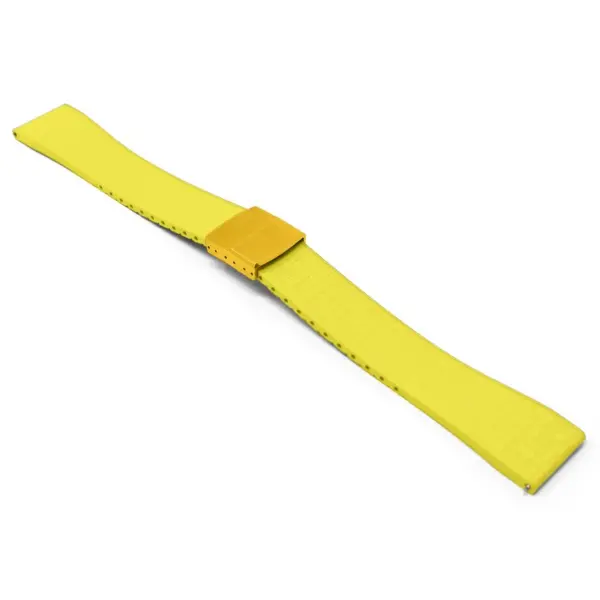 fk29.10 yg main Yellow DASSARI Mosaic CTS FKM Vulcanized Rubber Watch Band Strap Cut To Size 20mm 22mm
