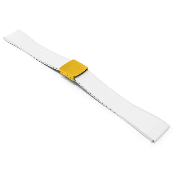 fk29.22 yg main White DASSARI Mosaic CTS FKM Vulcanized Rubber Watch Band Strap Cut To Size 20mm 22mm