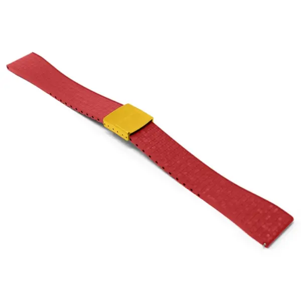 fk29.6 yg main Red DASSARI Mosaic CTS FKM Vulcanized Rubber Watch Band Strap Cut To Size 20mm 22mm