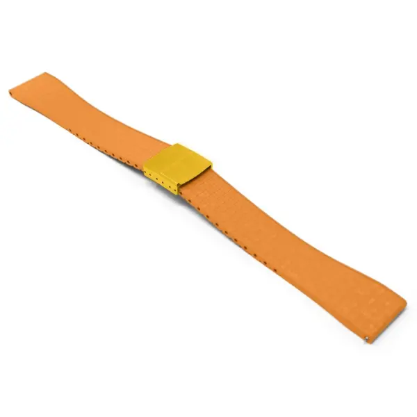 fk29.12 yg main Orange DASSARI Mosaic CTS FKM Vulcanized Rubber Watch Band Strap Cut To Size 20mm 22mm