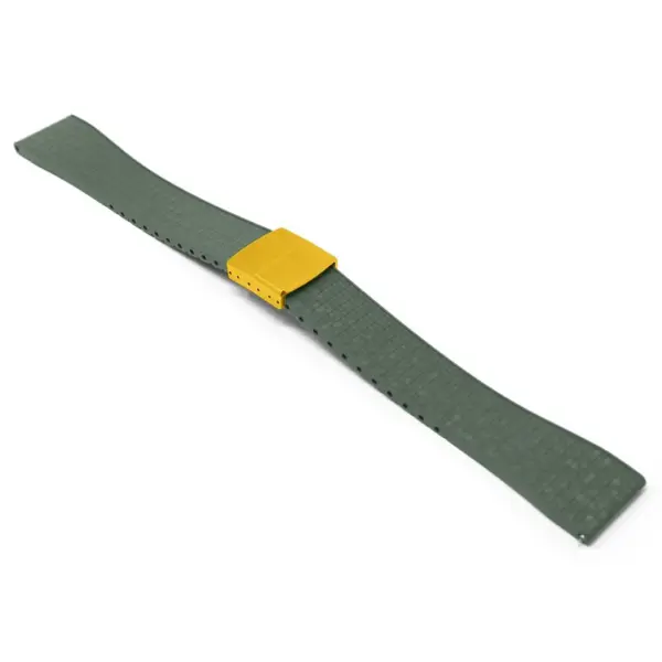 fk29.11 yg main Green DASSARI Mosaic CTS FKM Vulcanized Rubber Watch Band Strap Cut To Size 20mm 22mm