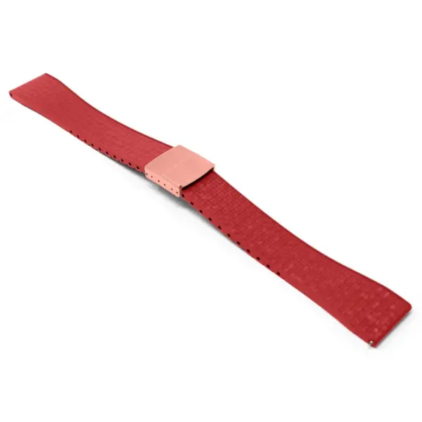 fk29.6 rg main Red DASSARI Mosaic CTS FKM Vulcanized Rubber Watch Band Strap Cut To Size 20mm 22mm