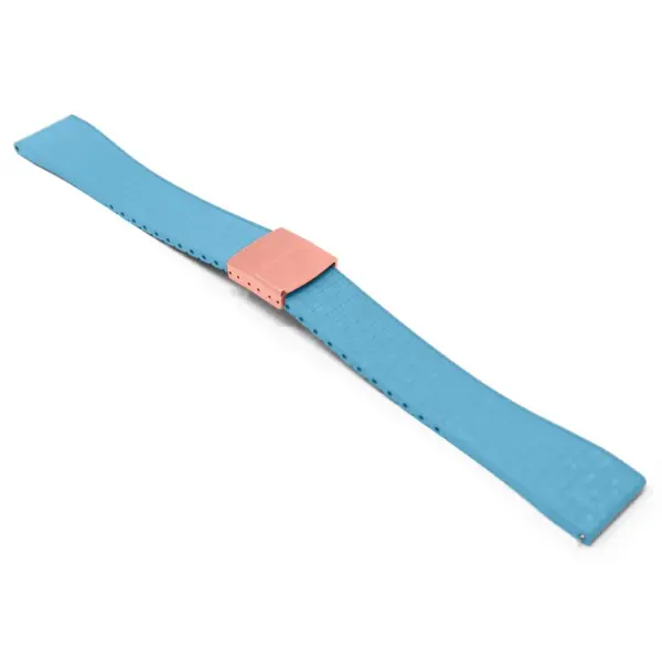 fk29.5a rg main Baby Blue DASSARI Mosaic CTS FKM Vulcanized Rubber Watch Band Strap Cut To Size 20mm 22mm
