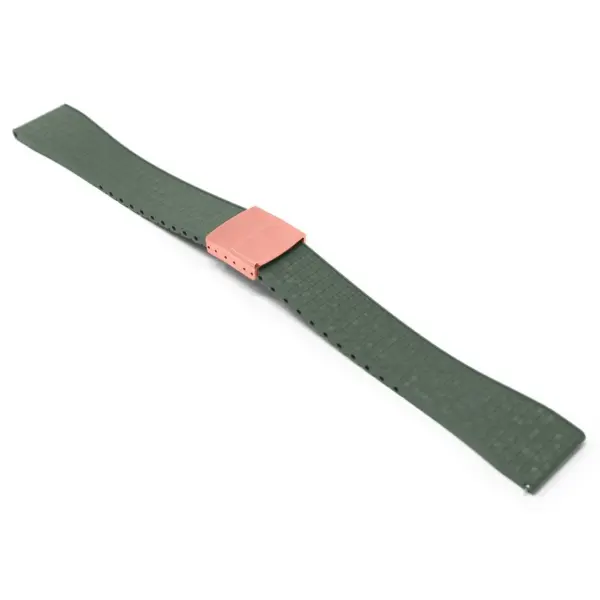 fk29.11 rg main Green DASSARI Mosaic CTS FKM Vulcanized Rubber Watch Band Strap Cut To Size 20mm 22mm