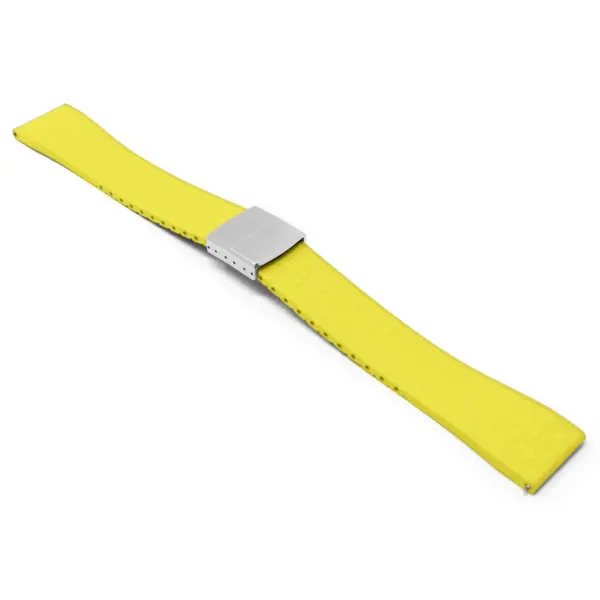 fk29.10 ps main Yellow DASSARI Mosaic CTS FKM Vulcanized Rubber Watch Band Strap Cut To Size 20mm 22mm