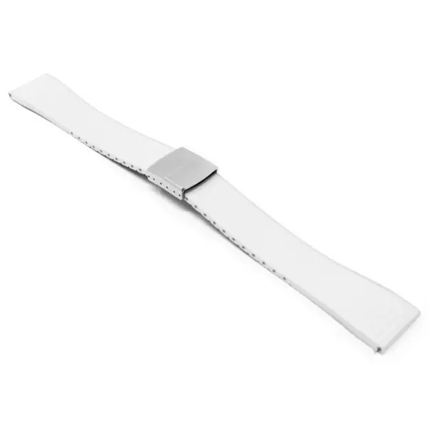 fk29.22 ps main White DASSARI Mosaic CTS FKM Vulcanized Rubber Watch Band Strap Cut To Size 20mm 22mm