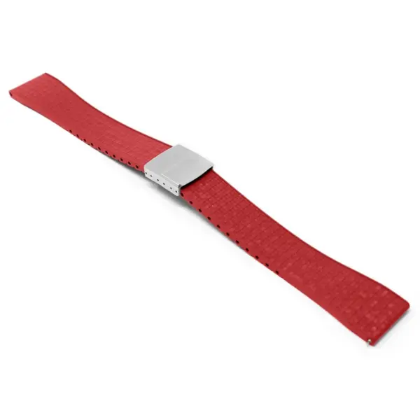 fk29.6 ps main Red DASSARI Mosaic CTS FKM Vulcanized Rubber Watch Band Strap Cut To Size 20mm 22mm