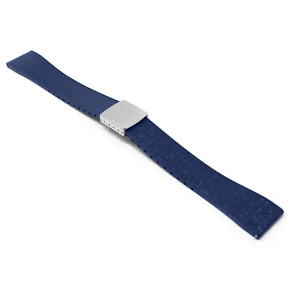 fk29.5 ps main Navy Blue DASSARI Mosaic CTS FKM Vulcanized Rubber Watch Band Strap Cut To Size 20mm 22mm