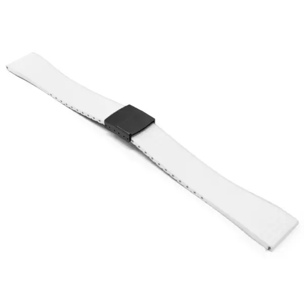fk29.22 mb main White DASSARI Mosaic CTS FKM Vulcanized Rubber Watch Band Strap Cut To Size 20mm 22mm