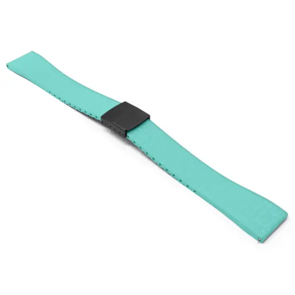 fk29.5b mb main Tiffany Blue DASSARI Mosaic CTS FKM Vulcanized Rubber Watch Band Strap Cut To Size 20mm 22mm