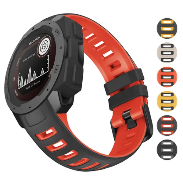 ColorBlock Sports Strap For Garmin Instinct #1
