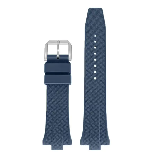 fk.cz1.5 Up Navy Blue DASSARI Fitted FKM Rubber Watch Band Strap For Citizen Tsuyosa 40mm Case