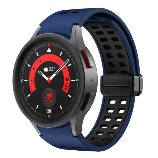Mag-Clasp Color Block Strap For Samsung Galaxy Watch 7 #18