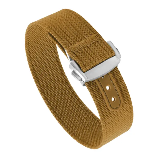 nt16.2.bs Round Brown StrapsCo One Piece Explorer Watch Band Strap with Deployant Clasp 18mm 20mm 22mm