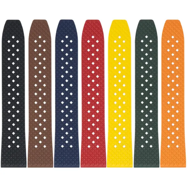 fk3 All Color DASSARI Textured FKM Rubber Watch Band 18mm 20mm 22mm 24mm Quick Release Strap