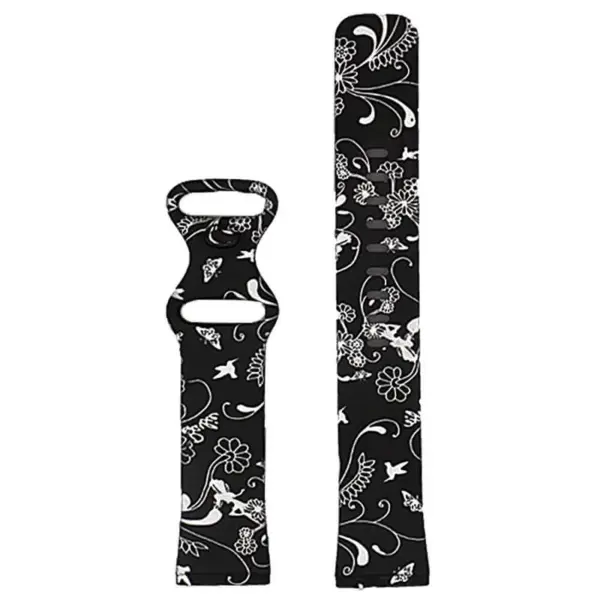 fb.r58.g Main Fairies StrapsCo Pattern Print Silicone Rubber Watch Band Strap for Fitbit Versa 3 Fitbit Sense